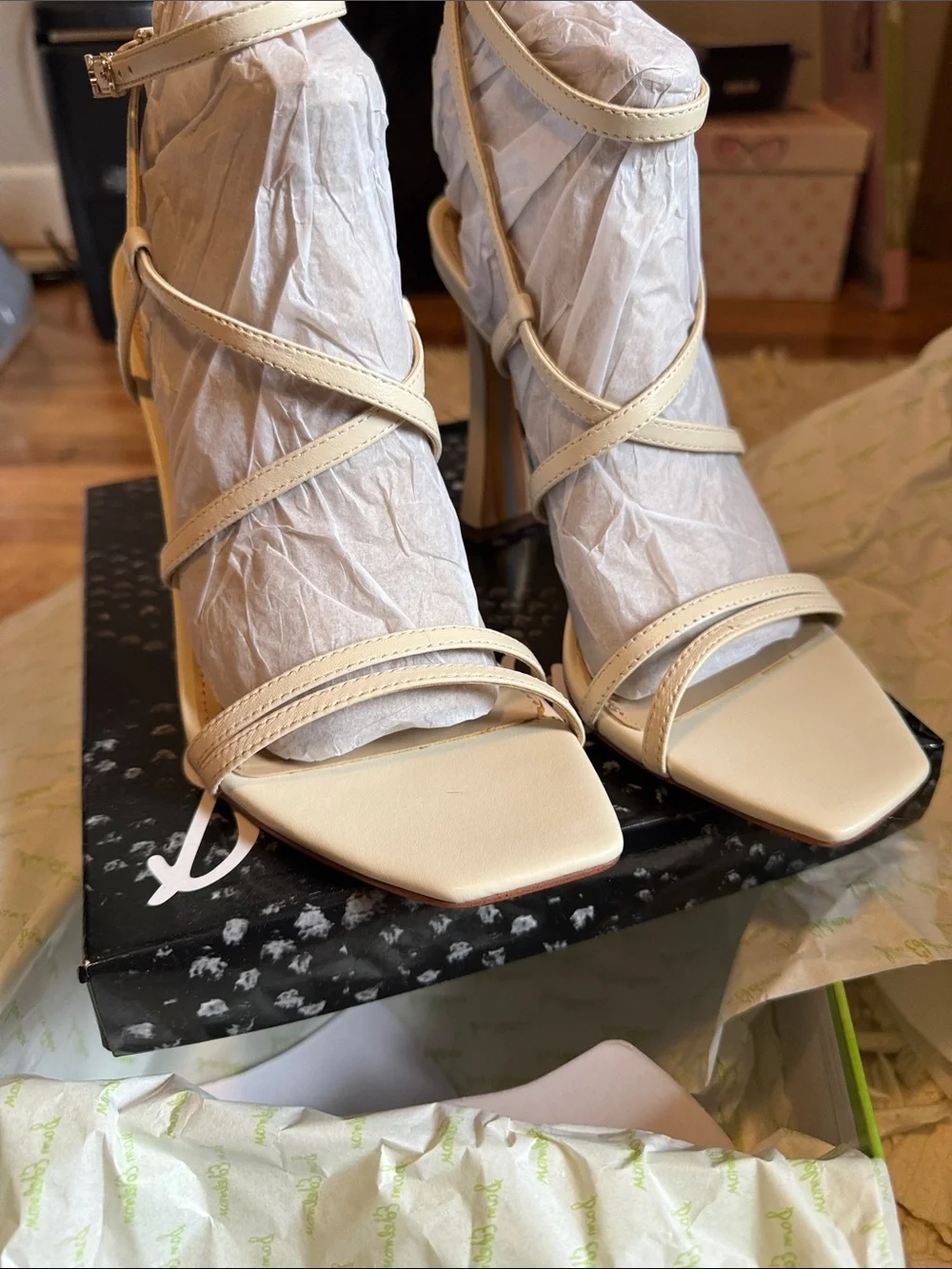 Sam Edelman strappy leather heels Lilly